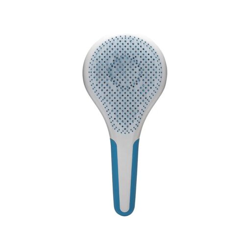 Michel Mercier Wet and Dry Hair Detangler Soft Bristles Hair Brush - Thick and Curly Hair - Blue-White - 1 pc