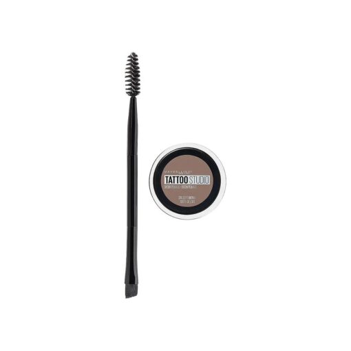 Maybelline TattooStudio Brow Pomade Long Lasting, Buildable, Eyebrow Makeup, Soft Brown, 1 Count