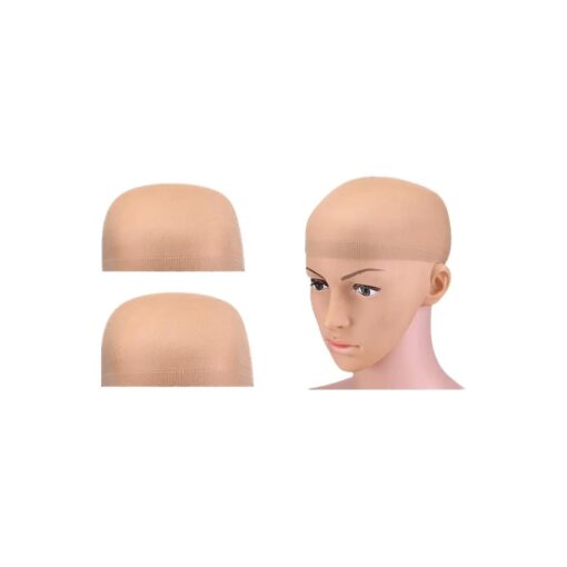 Brown Stocking Wig Caps Stretch and Breathable Suit for Women and Men ( 2 Caps )