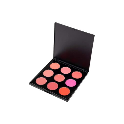 by Dr. Liia 9 Color Blush Color Palette - Pink Blush, Neutral Colors, Cheeks Blush - Gluten Free and Vegan for Sensitive Skin