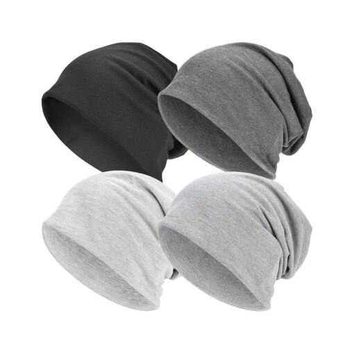 EINSKEY Cotton Slouchy Beanie Hat for Men/Women, Lightweight Oversize Large Thin Skull Cap Chemo Cap Night Sleeping Cap