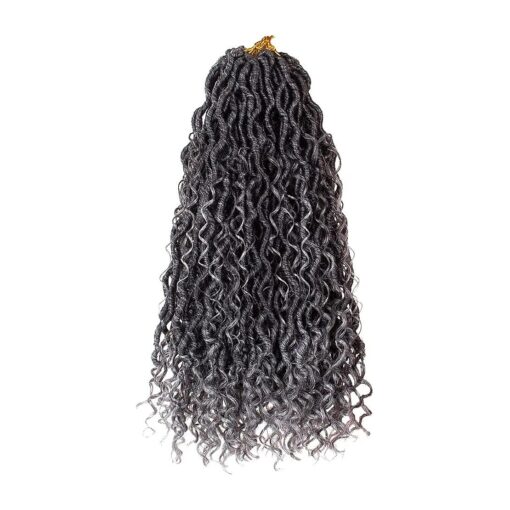 Beverlee 18 Inch Goddess Locs Crochet Hair 8 Pcak Boho Faux Locs Boho Goddess Locs Crochet Locs Pre Looped Soft Hippie Locs Synthetic Bohemian Curly Crochet Locs Hair for Black Women TGERY #