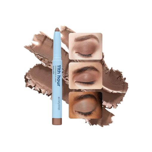 ALLEYOOP 11th Hour Cream Eye Shadow Sticks - Taupe Dollar ( Matte ) - Award-winning Eyeshadow Stick - Smudge-Proof and Crease Proof for Over 11 Hours - Easy-To-Apply and Compact for Travel, 0.05 Oz