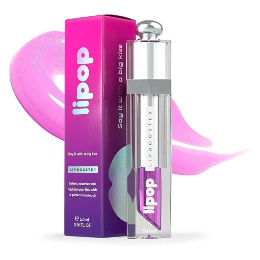 Lip Plumper Gloss - USA Made - Natural Hydrating & Volumizing with Vitamin E & Hyaluronic Acid - Plumping Lip Gloss - Lip Plump - Lip Plumping Lip Gloss Plumper Lipop ( 1 Unit )