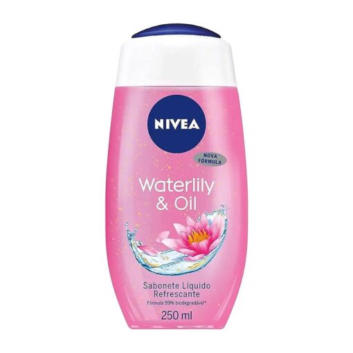 NIVEA Shower Gel Water Lily & Oil, 3 Packs of 250 ml