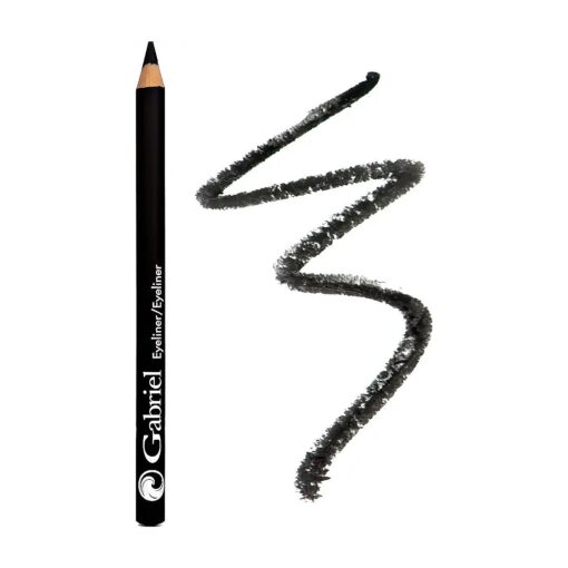 Gabriel Cosmetics Classic Eyeliner ( Black ), Natural Eye Liner, Paraben Free, Vegan, Gluten-free, Cruelty- free, Non GMO, long lasting, Infused with Jojoba Seed Oil, Super Smooth, 0.04 Oz .