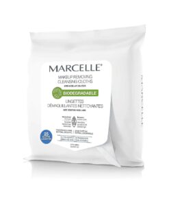 Marcelle Biodegradable and Recyclable Ultra Gentle Makeup Removing Cloths, 25 Wipes