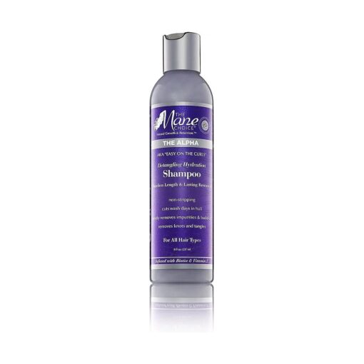 The Mane Choice The Alpha Easy On The Curls Detangling Hydration Shampoo, Gentle, Non-Stripping Clarifying Shampoo, Helps Remove Knots & Tangles, Supports Natural Hair Growth & Retention, 8 oz