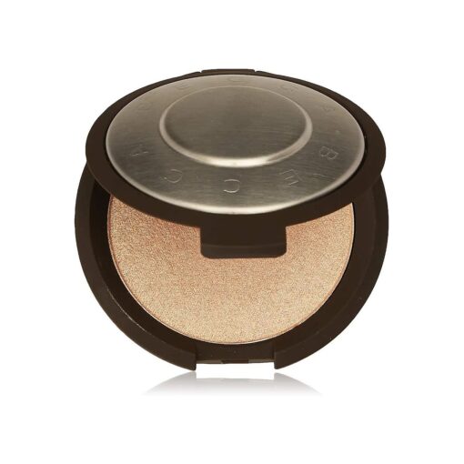 BECCA Shimmering Skin Perfector Pressed Highlighter, Champagne Pop for Women, Soft Gold with Peachy-Pink Pearl, 0.28 Oz