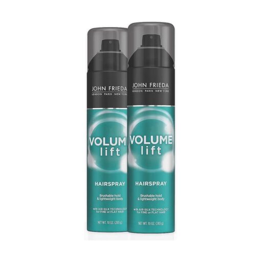 Hairspray Volume Lift, for Fine or Flat Hair, Safe for Color-Treated Hair, Volumizing Hair Nourishing Spray with Air-Silk Technology, 10 Ounces ( Pack of 2 ) ,