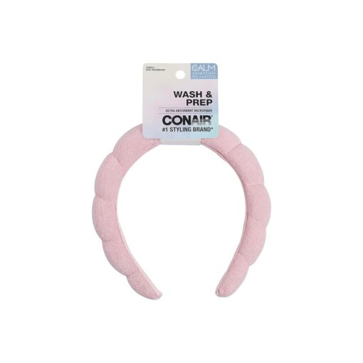 Conair Spa Headband - Make up headband - spa headband for washing face - Bubble headband - Makeup headband - GRWM headband - Pink