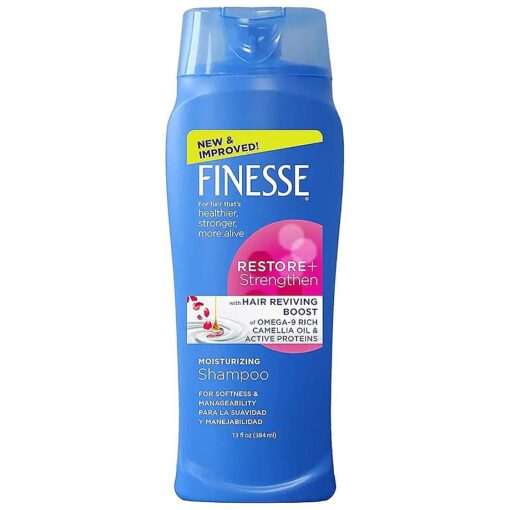 Finesse Restore + Strengthen Moisturizing Shampoo, 13 oz ( Pack of 6 ), Moisturize & Repair Dry or Damaged Hair for Soft, Healthy Looking Hair