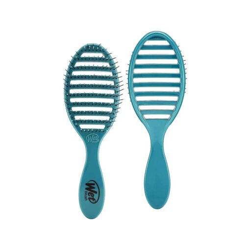 Wet Brush Speed Dry Hair Brush - Ocean ( Free Spirit ) - Vented Design and Ultra Soft HeatFlex Bristles Are Blow Dry Safe With Ergonomic Handle Manages Tangle and Uncontrollable Hair - Pain-Free