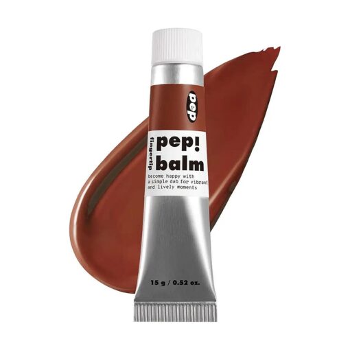 I 'M MEME Multi-use Lip and Cheek Tint - Pep ! Balm | With Shea Butter, Gift, Liquid Blush and Lip Paint, Travel-Friendly, 005 Brink, 0.52 Oz