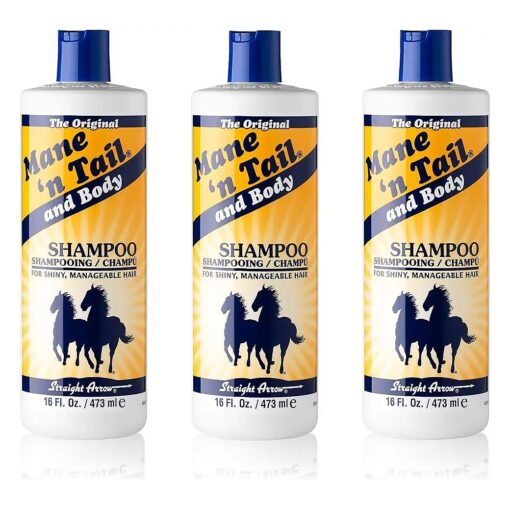 Mane 'n Tail Original Formula For Thicker Fuller Stronger Hair 16 oz ( 3 pack Shampoo )