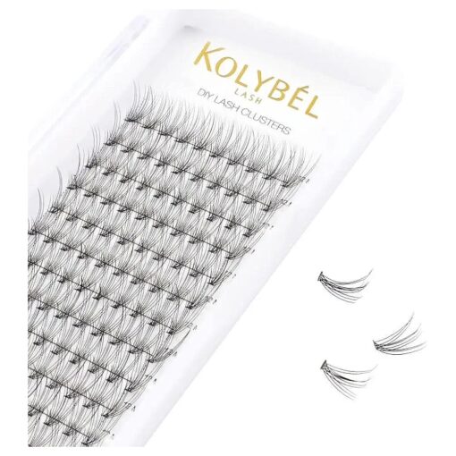 Cluster Eyelashes 120pcs 10mm Individual DIY Cluster Lash Extension D Curl 0.1mm Thickness 10D Soft Natural Black False Lashes Makeup Professional Eyelash Extension ( 10D,0.1-D-10mm )