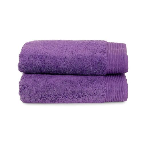 TowelSelections Organic Cotton Luxury Towels, Soft Absorbent 100 % Organic Turkish Cotton, English Lavender, 2 Bath Towels