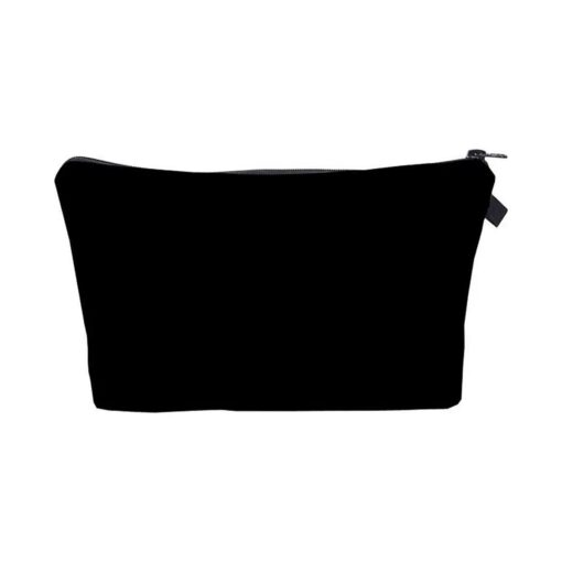 Small Makeup Bag for Purse Travel Makeup Pouch Small Cosmetic Bag Mini Cosmetic Bags for Women ( Black )