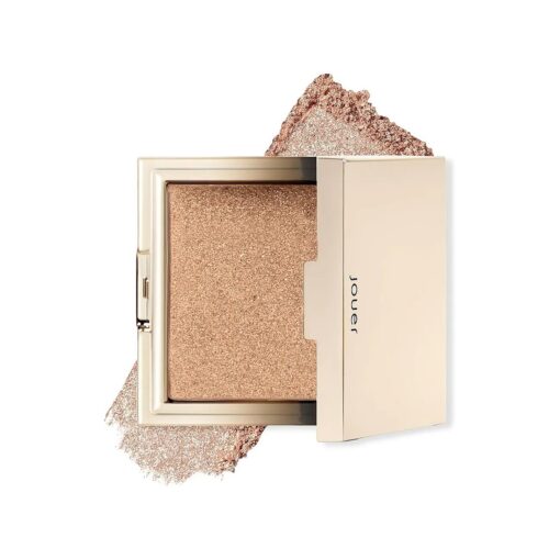 Jouer Powder Highlighter - Creamy Formula - Luxurious Finish - Buildable Pigment - Talc, Paraben, Gluten & Cruelty Free - Vegan Friendly, Citrine-Shimmering Gold, Skinny Dip