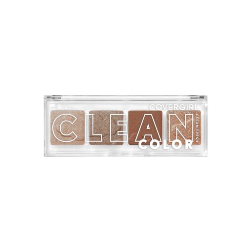 COVERGIRL Clean Fresh Clean Color Eyeshadow - Eyeshadow, Eyeshadow Palette, Shimmer Eyeshadow, Vegan Formula - Shimmering Beige, 4g ( 0.14 oz )