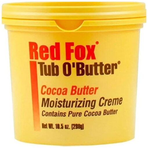 Red Fox Tub O'Butter Cocoa Butter, Moisturizing Creme, 14 oz ( Pack of 2 )