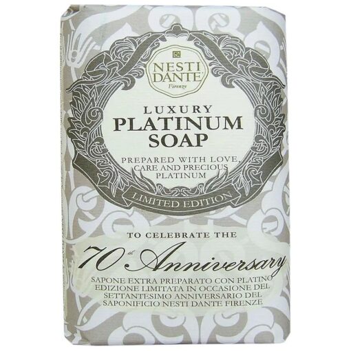 Nesti Dante 7070 Anniversary Luxury Platinum Soap With Precious Platinum ( Limited Edition ) 250g/8.8oz