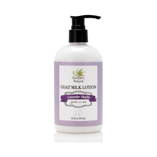 Goat Milk Lotion ( 12 oz ) - Face and Body Moisturizer For Dry Skin - Moisturizing Skincare and Hand Cream - Lavender Vanilla Scent