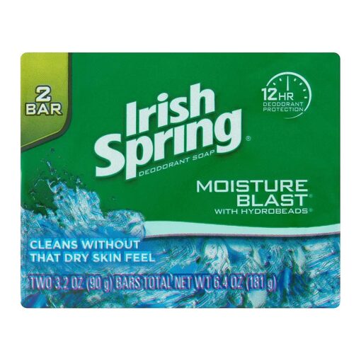 Irish Spring Moisture Blast ( 2 ) Bars 3.2 Oz