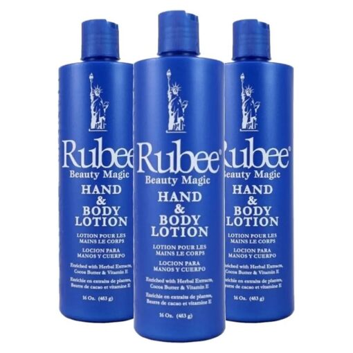 Rubee Hand & Body Lotion 16 oz, ( 3-Pack ) with a Free 2 oz bottle