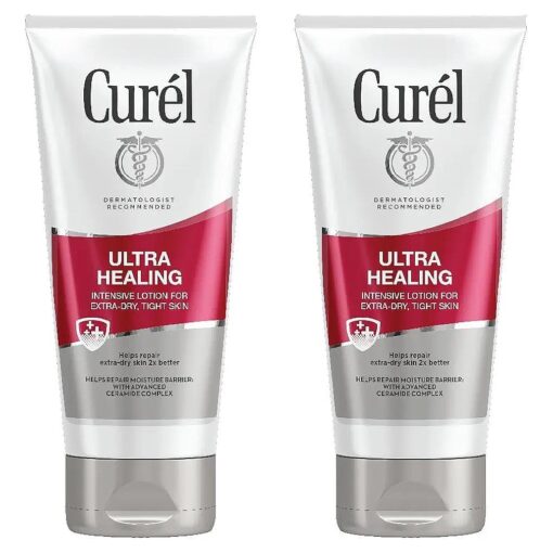 Curel Ultra Healing Body Lotion, Moisturizer for Extra Dry Skin, Body and Hand Lotion with Advanced Ceramide Complex and Hydrating Agents, 6 Ounce ( Pack of 2 )