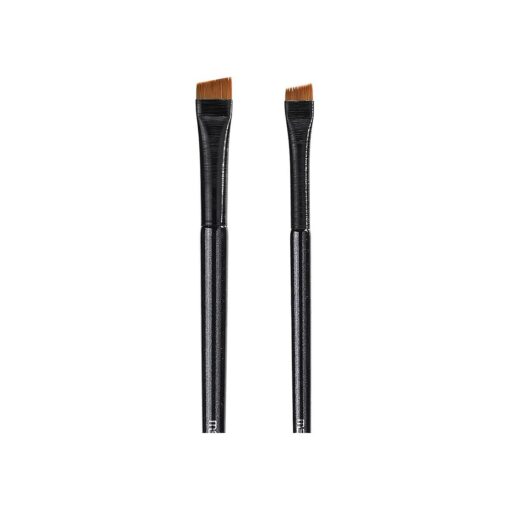 Fine Angled Eyeliner Brushes, MSQ Eye Liner brush, 2pcs Angled Eyebrow Brushes Set Ultra Thin Eyeliner Brush Synthetic Bristles Eye Makeup Tool