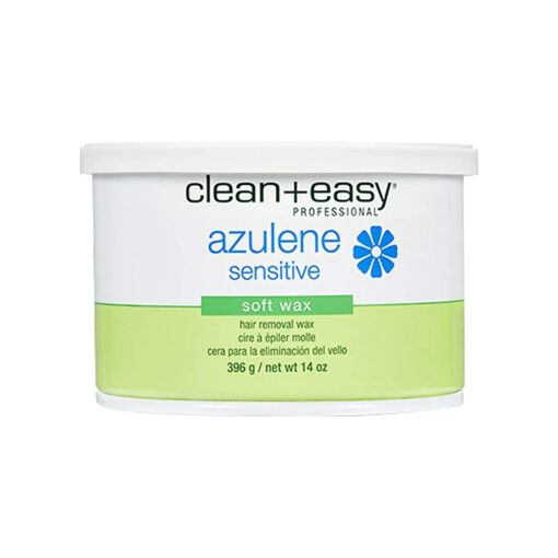 Clean + Easy Hair Removal Soft Wax With Azulene To Reduce Redness And Irritation- Ideal For Sensitive Skin, 14 oz