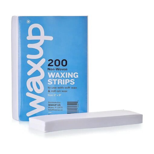 waxup Non-Woven Wax Strips 3x9, Disposable Large Waxing Strips, Use with Soft Wax for Hair Removal, Ideal for Facial Small Areas or all Body ( Legs, Bikini, Arms, Face, Back ) Same as 50 Yards Roll