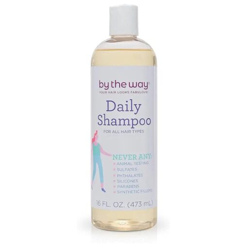 Daily Moisturizing Shampoo by The BTW Co. for All Hair Types : Gently Clean & Nourish with No Sulfates, No Parabens - 16 ounce - Cruelty-Free for Color-Treated or Natural Hair - Great for Silver Hair