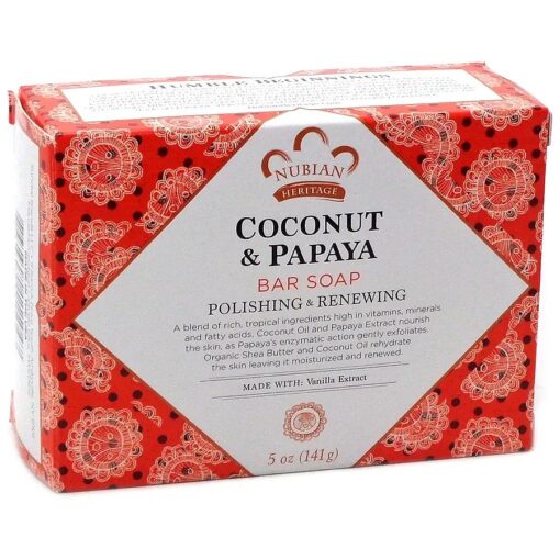 Nubian Heritage Coconut & Papaya Soap 5 oz