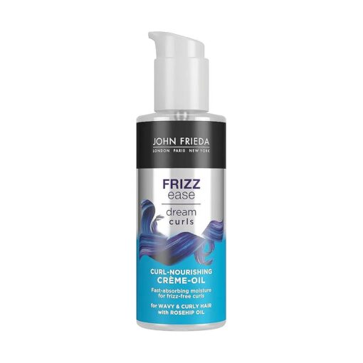 John Frieda Frizz Ease Dream Curls Fast Absorbing & Nourishing Curl Creme Oil for Soft & Defined Curls 100 ml for Wavy & Curly Hair