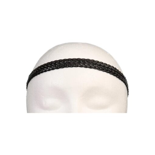 Caravan Headband, 2 Braid Stretch, Black