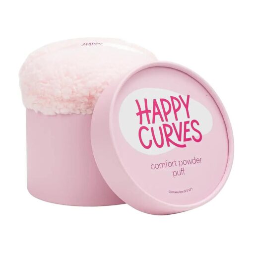 Comfort Powder Puff - Large Powder Puff for Body Powder Applicator with Storage Container, Compatible with Women 's Talc-Free ( Powder Sold Separately )