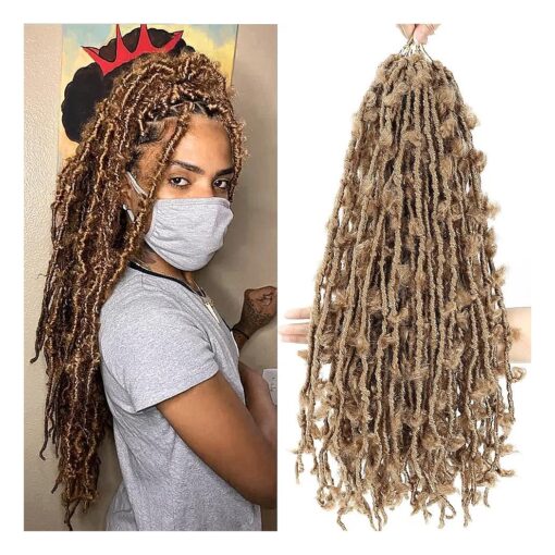 Butterfly Locs Crochet Hair 24 Inch Pre Looped Distressed Butterfly Locs Crochet Braids Soft Messy Butterfly Locs Crochet Hair Faux Locs Crochet Hair Extensions 6Packs ( 24Inch, 27 # )