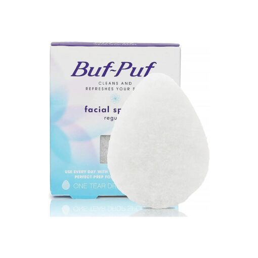 Buf-Puf Regular Facial Sponge - Face Scrubber for Combination Skin - 1 Each ( Pack of 2 )