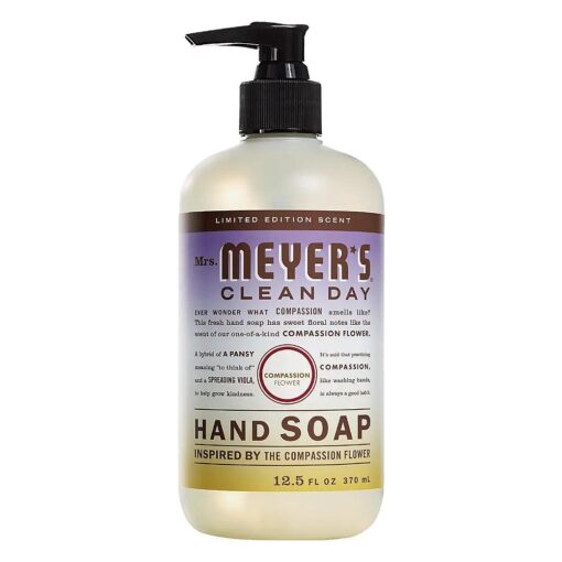 Mrs Meyer 's Compassion Flower Hand Soap, 12.5 FZ