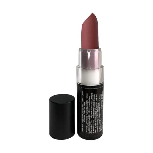 Natural Matte Lipstick, Organic, Long Lasting, Vegan, Gluten Free, Cruelty Free, Made in the USA, 0.12 oz, ( Blushing Bride )