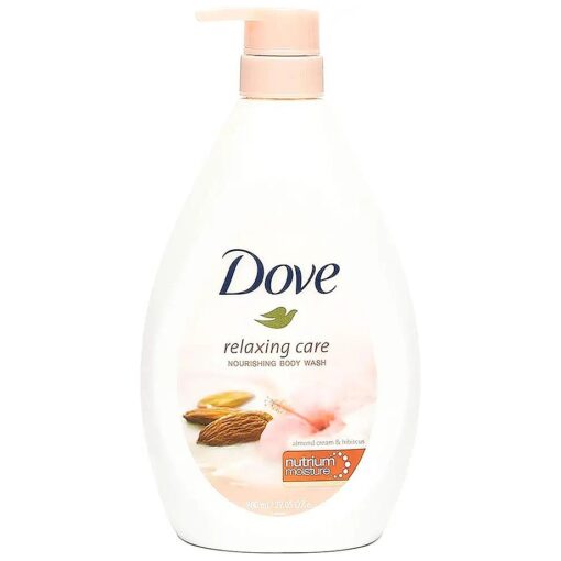 Dove Body Wash With Pump 27.05oz ( 800ML ) ( Almond & Hibiscus )