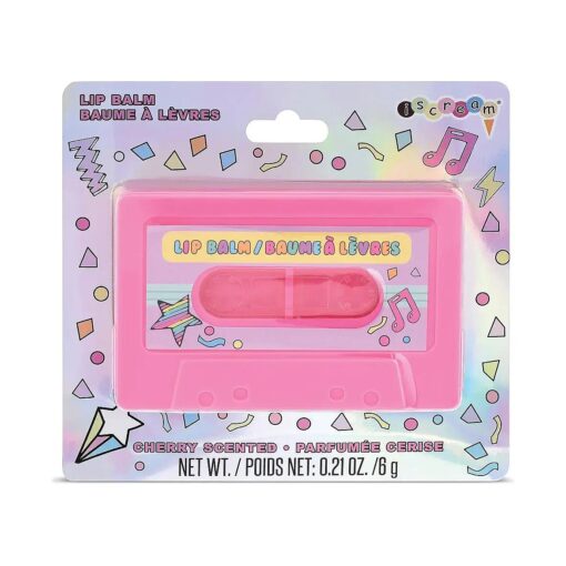 iscream Cassette Tape Shaped Cherry Scented Lip Balm