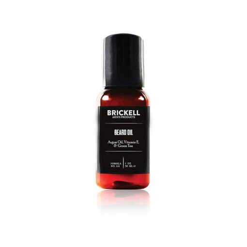 Brickell Men 's Beard Oil for Men, Natural and Organic Argan and Jojoba Oil to Strengthen and Soften Hair, 1 Ounce, Scented