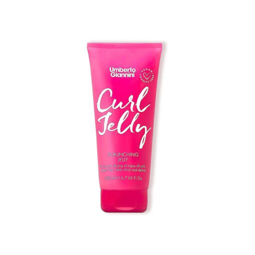 Umberto Giannini Curl Jelly Scrunching Jelly, Vegan & Cruelty Free Frizz Solution Gel for Curly or Wavy Hair, 200 ml