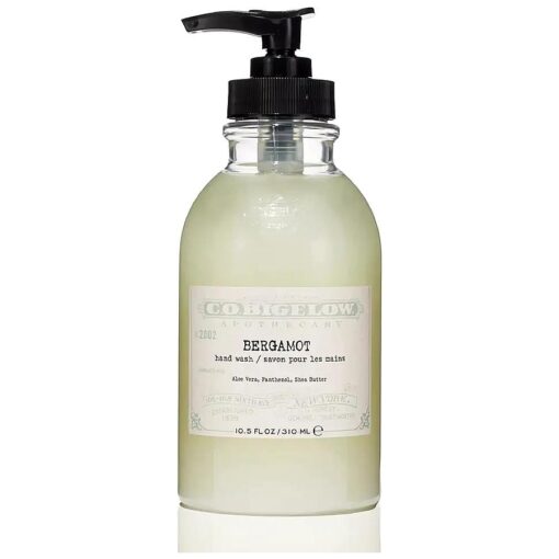 C.O, Bigelow Iconic Collection Bergamot Hand Wash, with Glycerin, Aloe Vera, Panthenol, and Shea Butter, 10.5 fl oz