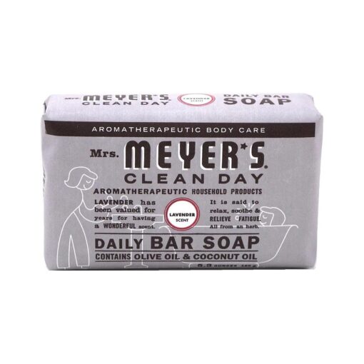 Mrs Meyers Bar Soap Lavender 5.3 Ounce ( 156ml ) ( 2 Pack )