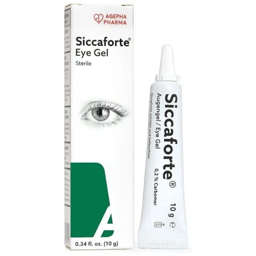 Siccaforte Eye Gel for Dry Eyes with Carbomer | Smooth, Moisturizing and Healing for Fresh Eyes | Soothes Irritated and Sore Eyes | Suitable for Day Time Use | Long Term Relief