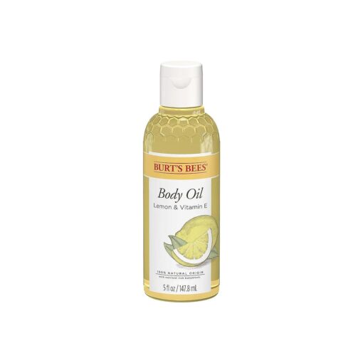 Burt 's Bees Skin Care, Body Oil With Lemon and Vitamin E, 100 % Natural, 5 Ounce ( Packaging May Vary )